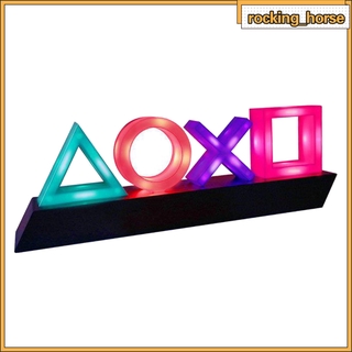 brillante juego iconos luz con 3 modos de luz - música reactiva juego de iluminación de la sala de juegos para playstation home dormitorio mesa (8)