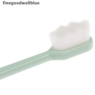 [finegoodwellblue] nano cepillo de dientes de onda ultrafina cepillo de limpieza de cerdas suaves cuidado oral con tubo nuevo stock