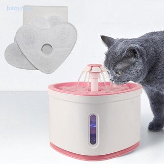 Babylove 4 Piezas En Forma De Corazón Para Gatos , Dispensador De Fuente Para Mascotas , Filtro Para Mantener El Agua Fresca Suaviza Activada La Carb (1)
