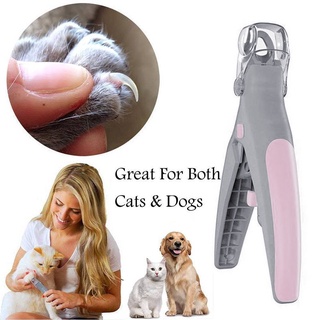 Pet Nail Trimmer Dog Care Nail Clipper Grinder with LED Light for Cats Dogs