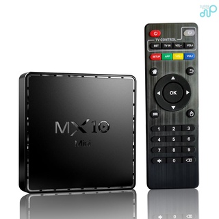 MX10 Mini Android 10.0 Smart TV Box UHD 4K Media Player Allwinner H313 Quad-core H.265 VP9 1GB / 8GB 2.4G WiFi 100M LAN (1)