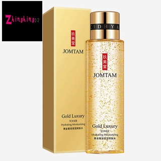 JOMTAM Gold Luxury ácido sódico glicerina tóner cara agua tónico loción Facial Control de aceite hidratante retráctil poro cuidado de la piel (1)