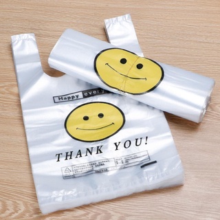 paquete de 50 bolsas transparentes de la compra bolsa de supermercado bolsas de embalaje mango de alimentos k6r7 plástico e2d3 (5)