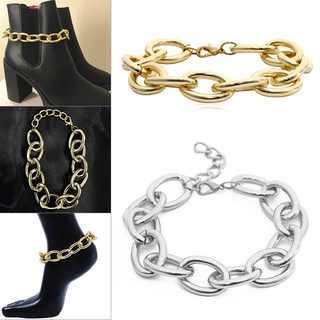 Ankle Bracelet Adjustable Chain Interlock Anklet Foot Chain Jewelry for Women Shoes