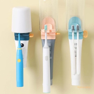 vulnerable pared rodante dispensador de tubo de pasta de dientes exprimidor cepillo de dientes percha herramienta de baño