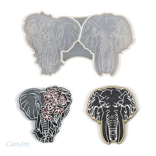 canylm elephant posavasos molde de resina epoxi diy manualidades taza alfombra adornos molde de silicona