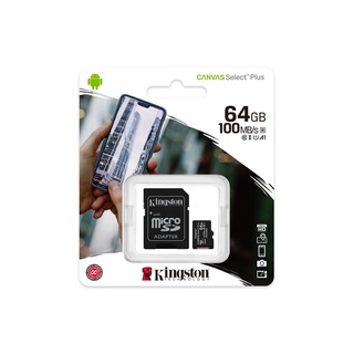 Memoria Kingston Micro SD 64 GB Clase 10 100 MBs Canvas Select Plus