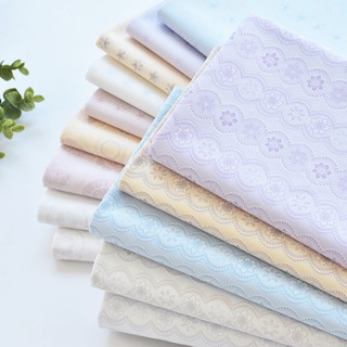 Japan imported fabric COSMO pure cotton engraved wind garland flower chain cloth clothes dress children&#39;s clothing handmade