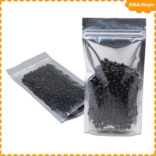 [xmavhrqm] 100 piezas resellables mylar bolsa de papel de aluminio bolsas de almacenamiento de alimentos 7x10inch