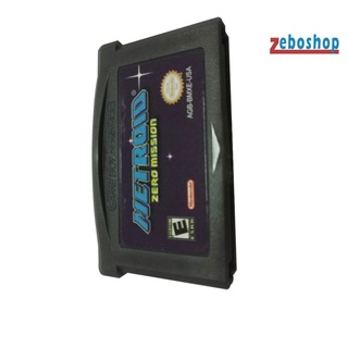 zebo - tarjeta portátil para consolas gba, versión estadounidense, metroid zero mission (5)