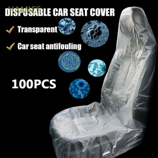 yamies universal auto asiento cubre desechables coche silla cubierta auto asiento protector pe plástico extraíble impermeable 100pcs accesorios interiores accesorios de coche/multicolor