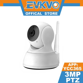 EVKVO - Auto Tracking - YCC365 PLUS APP 3MP Wireless WIFI PTZ IP Camera CCTV Home Security Surveillance Camera