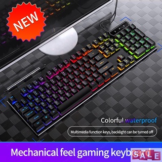 [en venta] Yindiao V4 mecánico de la mano sensación de juego teclado alámbrico mezcla de color retroiluminado teclado