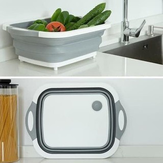 Amr tabla de cortar y lavabo plegable 2 en 1 - contenedor de lavado de verduras ZD032 Ж