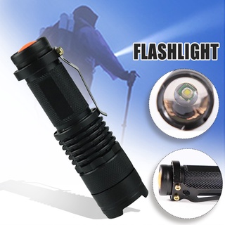 Mini linterna LED con zoom de mano con clip, herramienta de iluminación portátil, equipo de emergencia de pesca para acampar al aire libre nuevo producto (linterna con zoom)