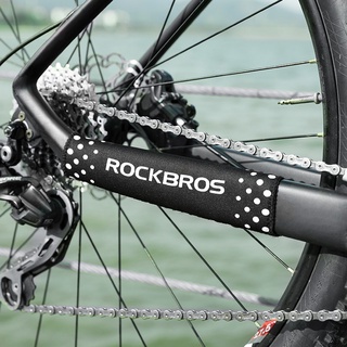 ROCKBROS-Protector De Marco De Bicicleta De Alta Densidad , Cadena De Protección Para , Color Negro , 2 Unidades