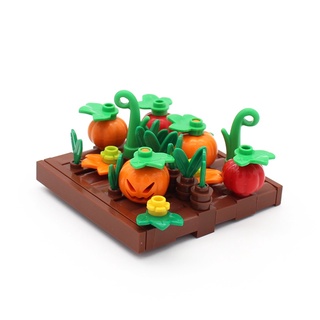 lego moc pequeña escena serie lego ciudad de halloween calabaza bloque de construcción juguetes niños juguetes educativos lego moc