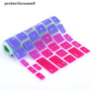 Pwmx Rainbow Silicone Keyboard Case Cover Skin Protector for iMac Macbook Pro 13" 15" Glory