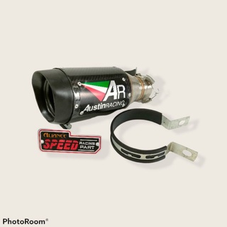 Silenciador de entrada universal de 51 mm tubo de escape de escape AR Austin Racing