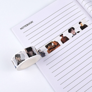 Aqtten 10M KPOP BTS Washi Tape Paper Maksing Cute DIY Scrapbook Stickers Suga Jimin (3)