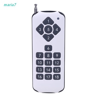 maria7 18ch canal rf pedir control remoto 433mhz 18 teclas de alta potencia transmisor inalámbrico para interruptor de bloqueo de puerta alarma (1)