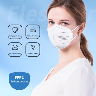 máscaras ffp2 antiniebla, a prueba de polvo, transpirables y pm2.5 mascarillas desechables para hombres y mujeres cooper