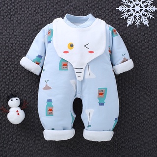 Ropa de bebé de invierno cálido mameluco de algodón ropa de recién nacido