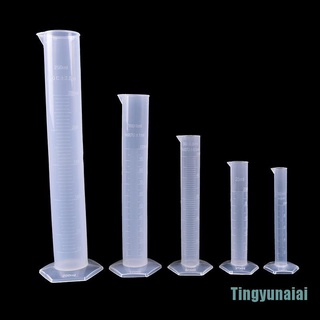 [Tingyunaiai]10/25/50/100/250ML Plastic Measuring Cylinder Laboratory Test Graduated Tube
