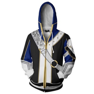Stock Fire insignia cospaly Roy hoodie 3D print zipper hoodie Men 's Leisure Jacket cardigan S - 5xl