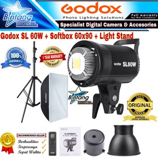 Godox SL60w Softbox lightstand paquete - Godox SL 60w Studio Video Led iluminación - Godox SL 60w paquete