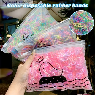 1000 pzs banda de goma colorida para el cabello/ligas elásticas para el cabello/estilo esencial para niños/niñas