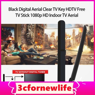 Nueva Antena De Tv Digital negra transparente Hdtv stick Tv gratis Hd 1080p Tv interior Antena (7)