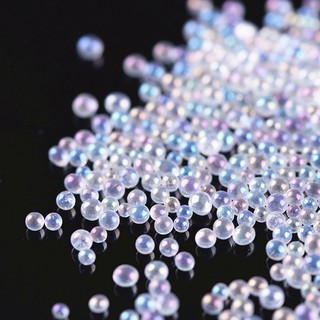 ELECTRONIC1 0.6mm nuevo vidrio Caviar decoración 3D Micro pequeñas uñas arte perlas belleza mujeres moda transparente venta caliente AB cristal (5)