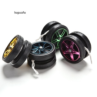 luguafu 1 pieza rueda yoyo bola galvanoplastia yoyo rodamiento de bolas cadena niños juguete regalo mx