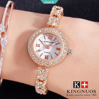 Kingnuos Luxury Women Rose Gold Watch Fashion Ladies Reloj de pulsera de cuarzo Elegante pulsera femenina Relojes [GM]