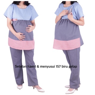 Hermoso traje de lactancia materna OH 157 bajuhamil ropa embarazada
