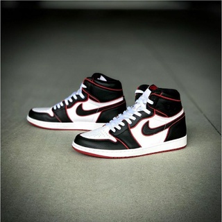 Nike air jordan 1 high og bloodline premium calidad zapatos de baloncesto