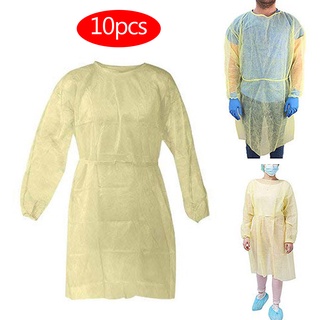 moda 10 unids/set desechable taller protector aislamiento traje a prueba de polvo ropa