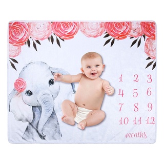 realmaa - manta de franela para bebé, fotografía mensual, foto recién nacido, hito (3)