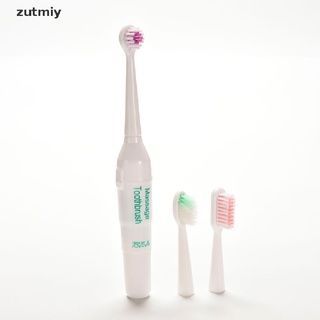 [zutmiy2] nuevo limpiador eléctrico vibrador táctil masajeador cepillo de dientes con 3 cepillos de cabeza m78
