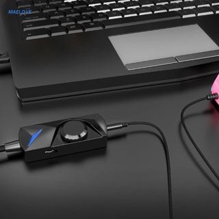 MAELOVE USB to 3.5mm Audio Jack Adapter USB to AUX Audio Jack External Stereo Sound Card for Headphone, Speaker PC Laptop Deskto