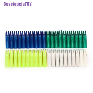 (cassiopeiatoy) 10 piezas puntas de flecha para eje de fibra de vidrio od 6 mm blanco verde azul amarillo (9)
