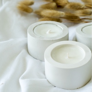 Mini vela de hormigón redondo Aromaterapy | Vela perfumada natural