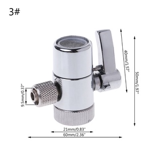 Zong filtro de agua grifo desviador válvula Ro sistema 1/4" /8" 3/8" conector de tubo (7)