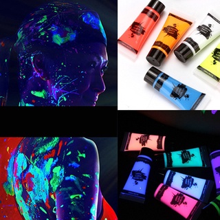 Neon Glow In The Dark Face And Body Paint UV Reactive for Fancy Dress Stage