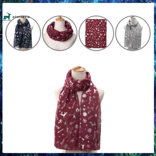 [an] stock accesorios bufanda de navidad larga bronceadora bufanda de navidad decorativa para el hogar