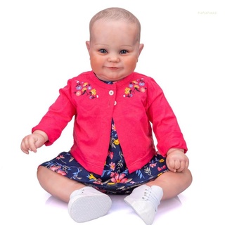 Haha 24inch/60cm Reborn Baby Girl muñecas juguetes nutritivas muñecas para bebé niños y niñas