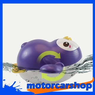 [Motorcarshop] Lovely Wind Up Swimming Penguin Kids Bathtub Play Floating Toys Gift Purple