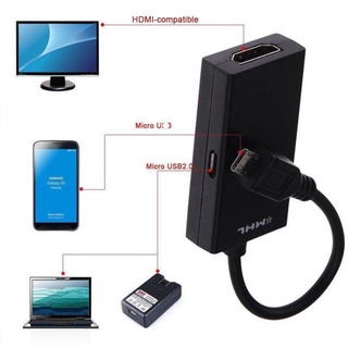 cable micro usb 2.0 a hdmi compatible hd 1080p para samsung mirco mini android usb e8z3 (2)