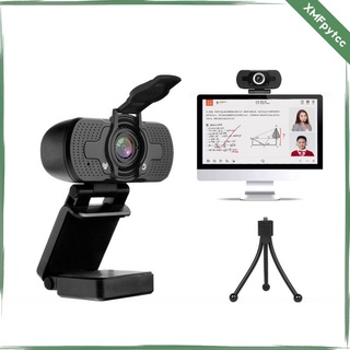 [xmfpytcc] webcam, cámara web hd 1080p con micrófono, webcam usb, reproducción y conexión de webcam para pc, para videollamadas streaming,